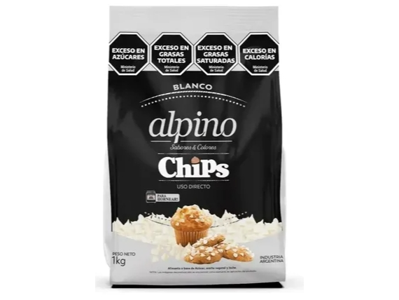 Chips chocolate alpino xkg.