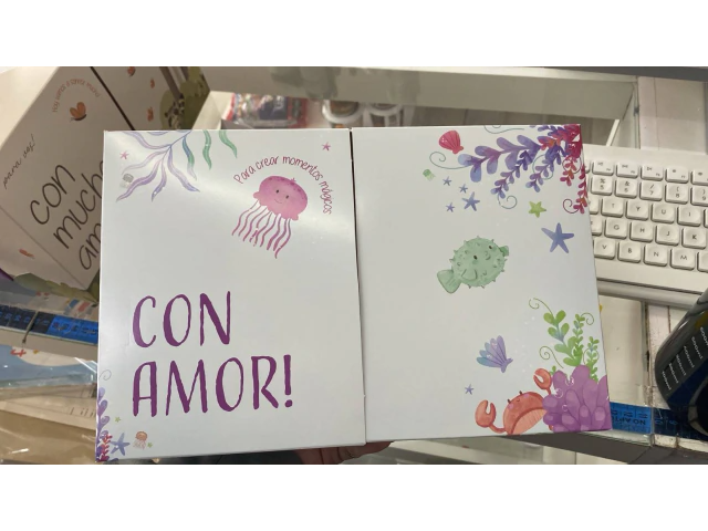 Caja bandeja desayunador con amor fondo del mar (26x17x8cm) ART502