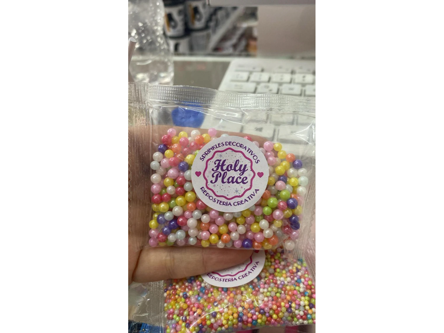 Perlas decorativas holy place multicolor chica x35gr