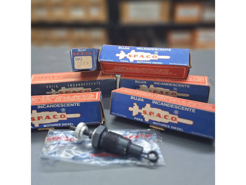 WG 38 - SPACO - BUJIA INCANDESCENTE - M BENZ - RASTROJERO