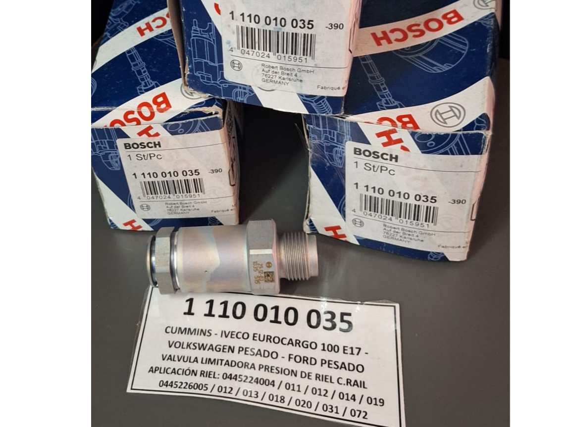 1110010035 - VALVULA BOSCH LIMITADORA DE CAUDAL EN RIEL