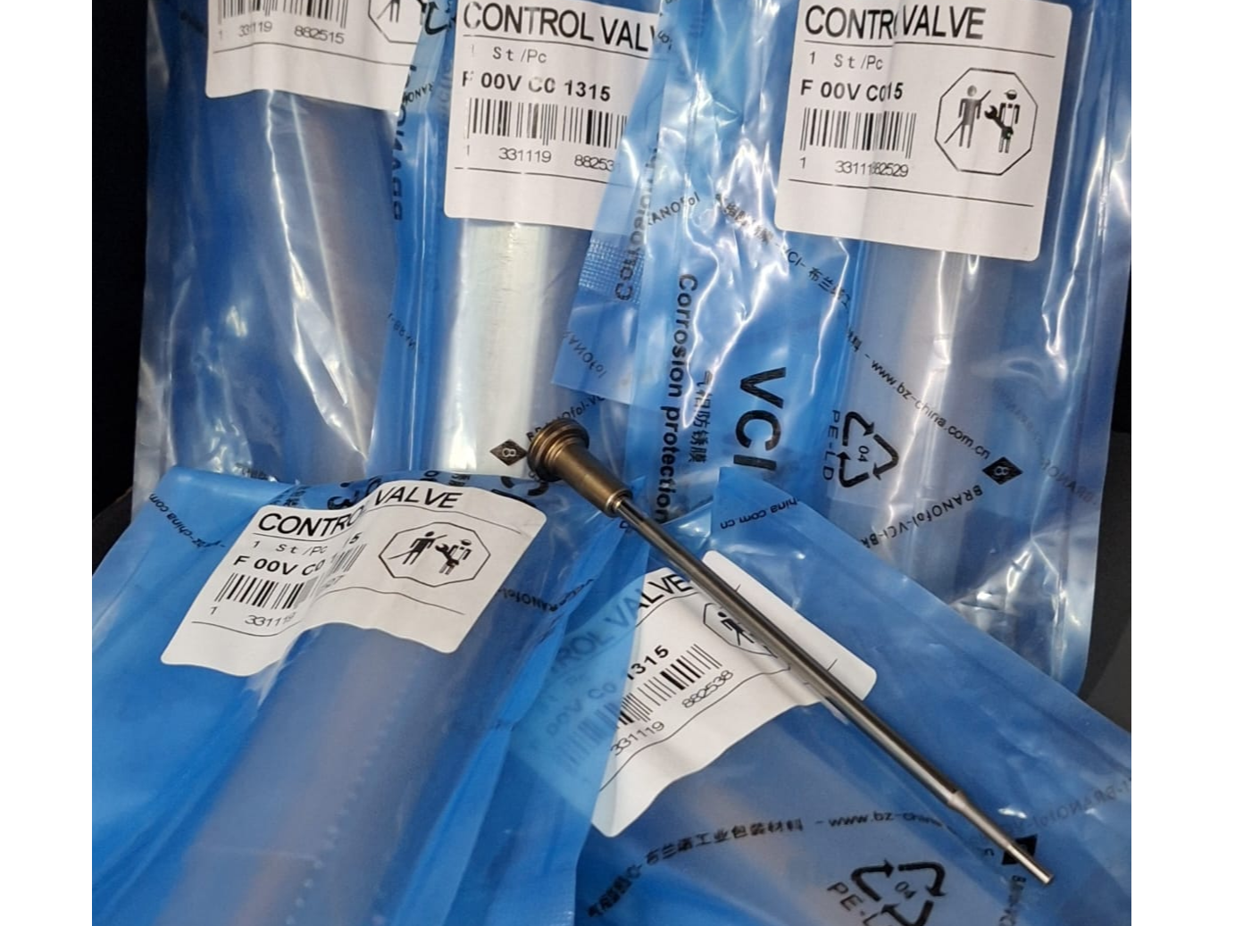 F 00V C01 315 - JUEGO VALVULAS CHINAS INYECTOR COMMON RAIL - PEUGEOT / CITROEN / ECOSPORT