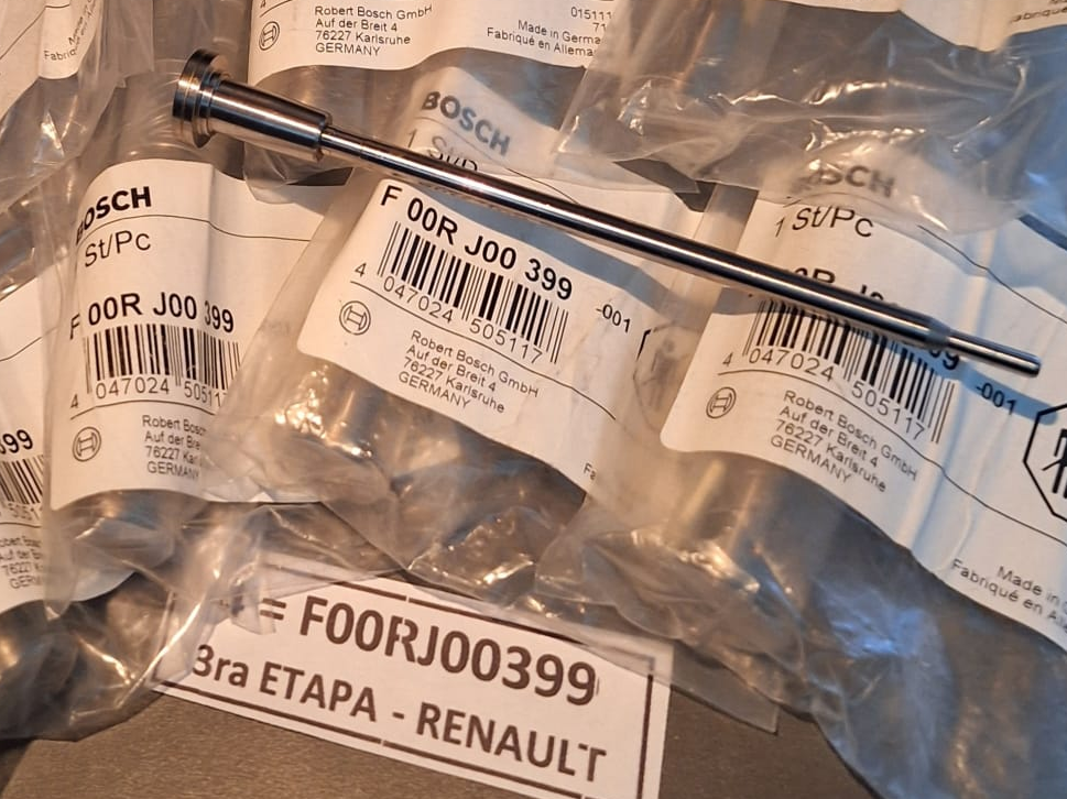 F 00R J00 399 - JUEGO VALVULAS BOSCH COMMON RAIL - RENAULT CAMION PREMIUM 320 DCI