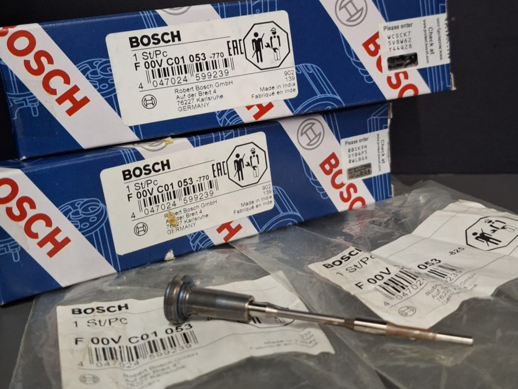 F 00V C01 053 - JUEGO VALVULAS BOSCH INYECTOR COMMON RAIL - PEUGEOT / CITROEN