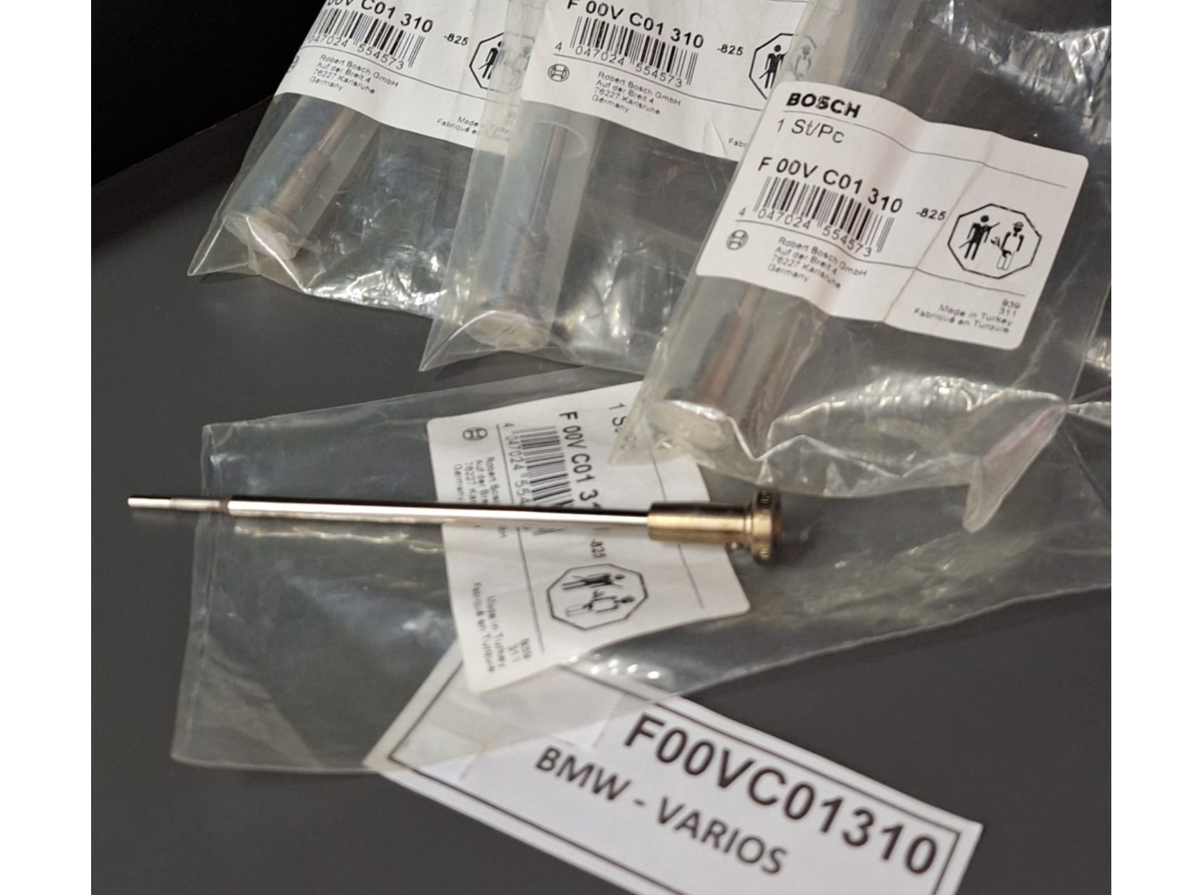 F 00V C01 310 - JUEGO VALVULAS BOSCH INYECTOR COMMON RAIL - BMW