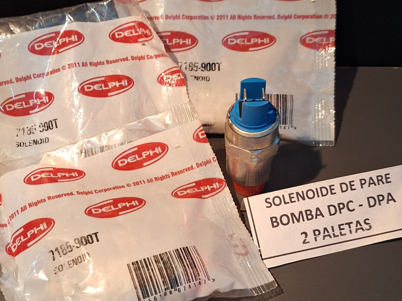 9009016 - 2P - DELPHI - SOLENOIDE DE PARE - 12 VOLTS - 2 PALETAS