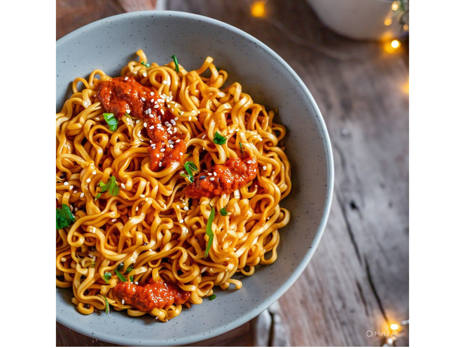 Tallarines de morron caseros