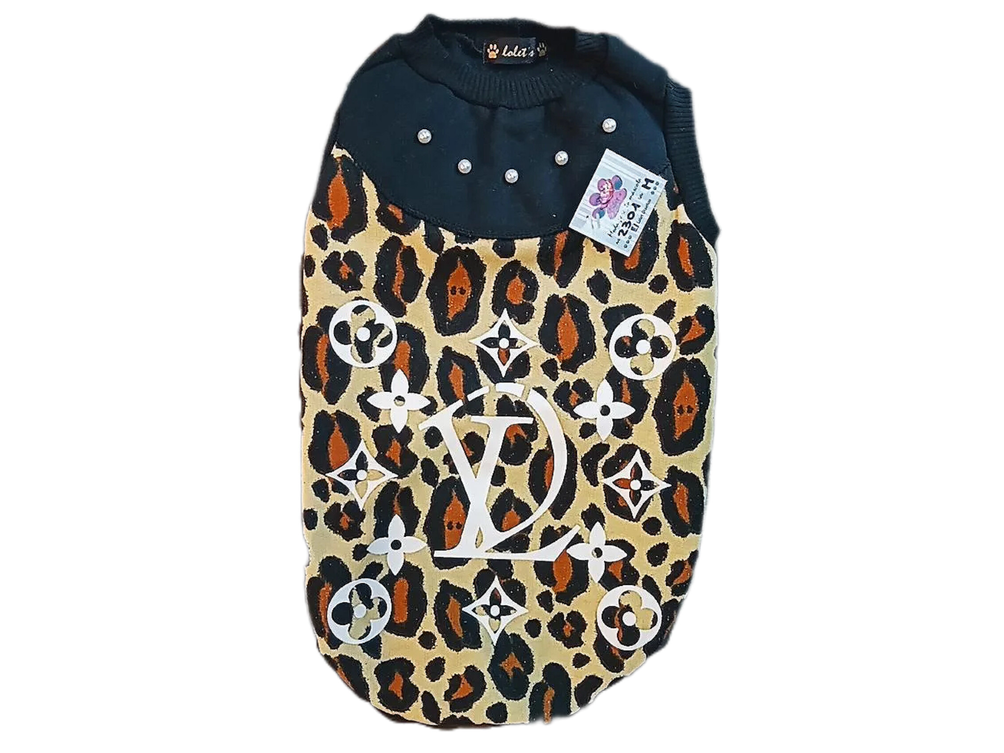 Buzo animal print c/ perlas