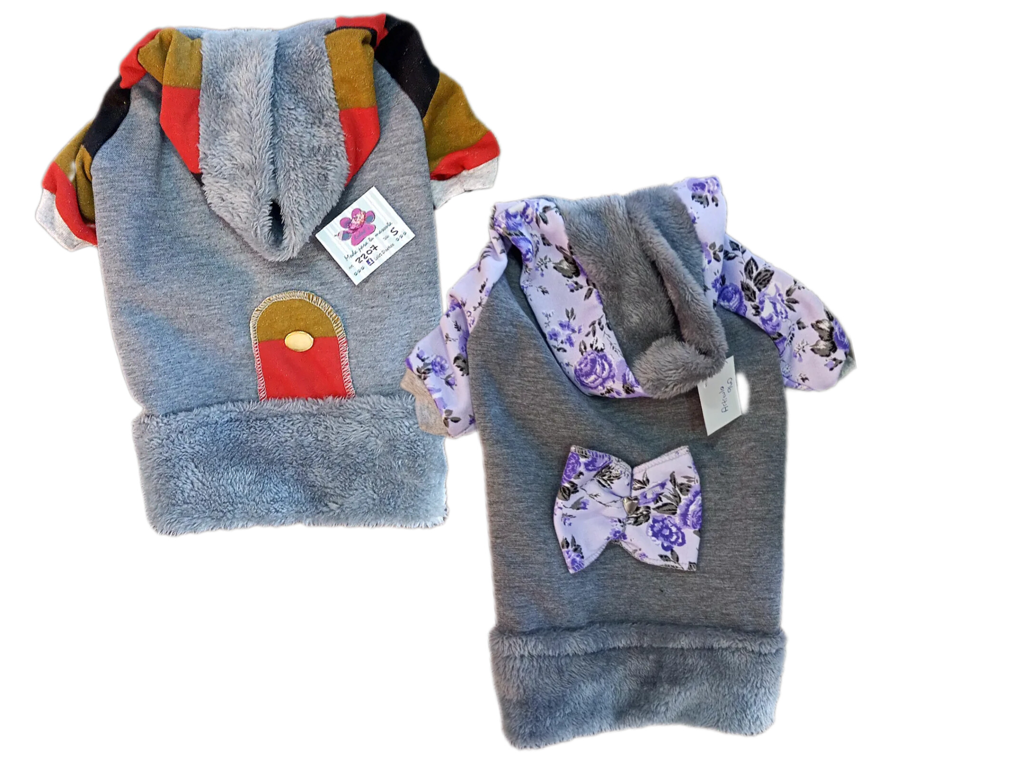 Buzo de piel sintética c/ capucha talle M (art 960)