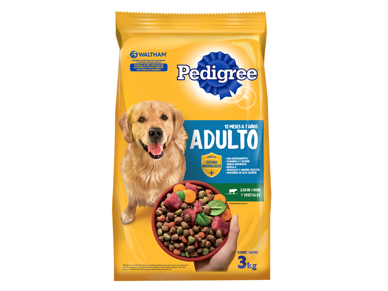 Pedigree adulto de carne y vegetales x 1.5 kg