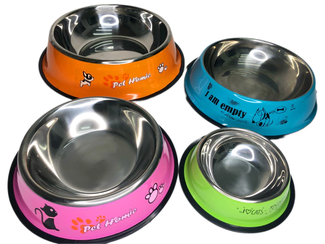 Comedero acero inoxidable color