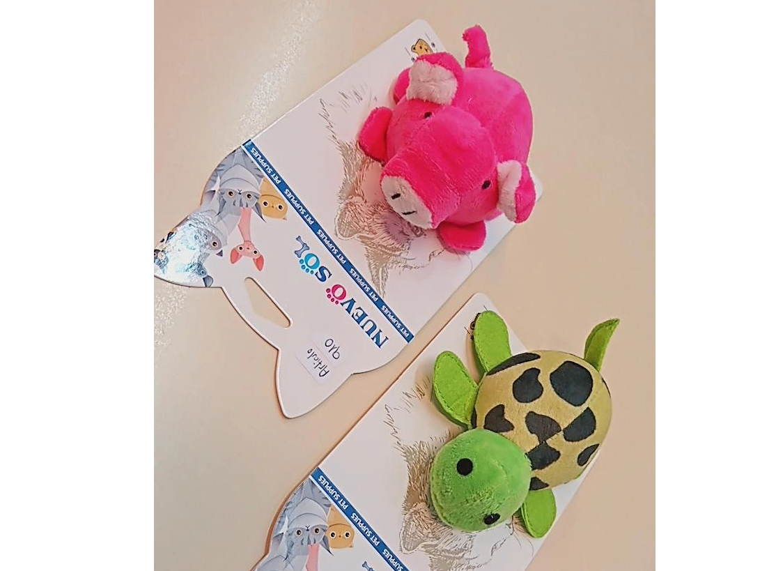 Peluche tortuga/chancho con cuerda (art 910)