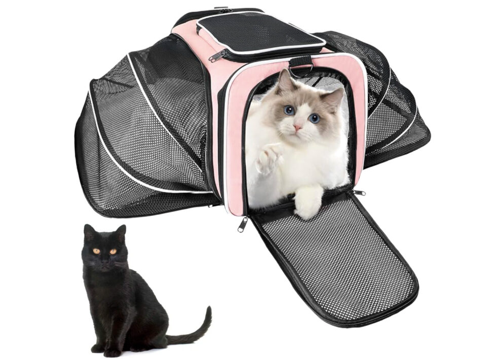 Bolso expansible con carpa beewpaw ROSA/NEGRO