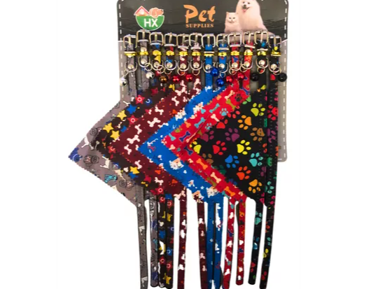 Collar pañuelo estampado 10x30 cm (art 1500)