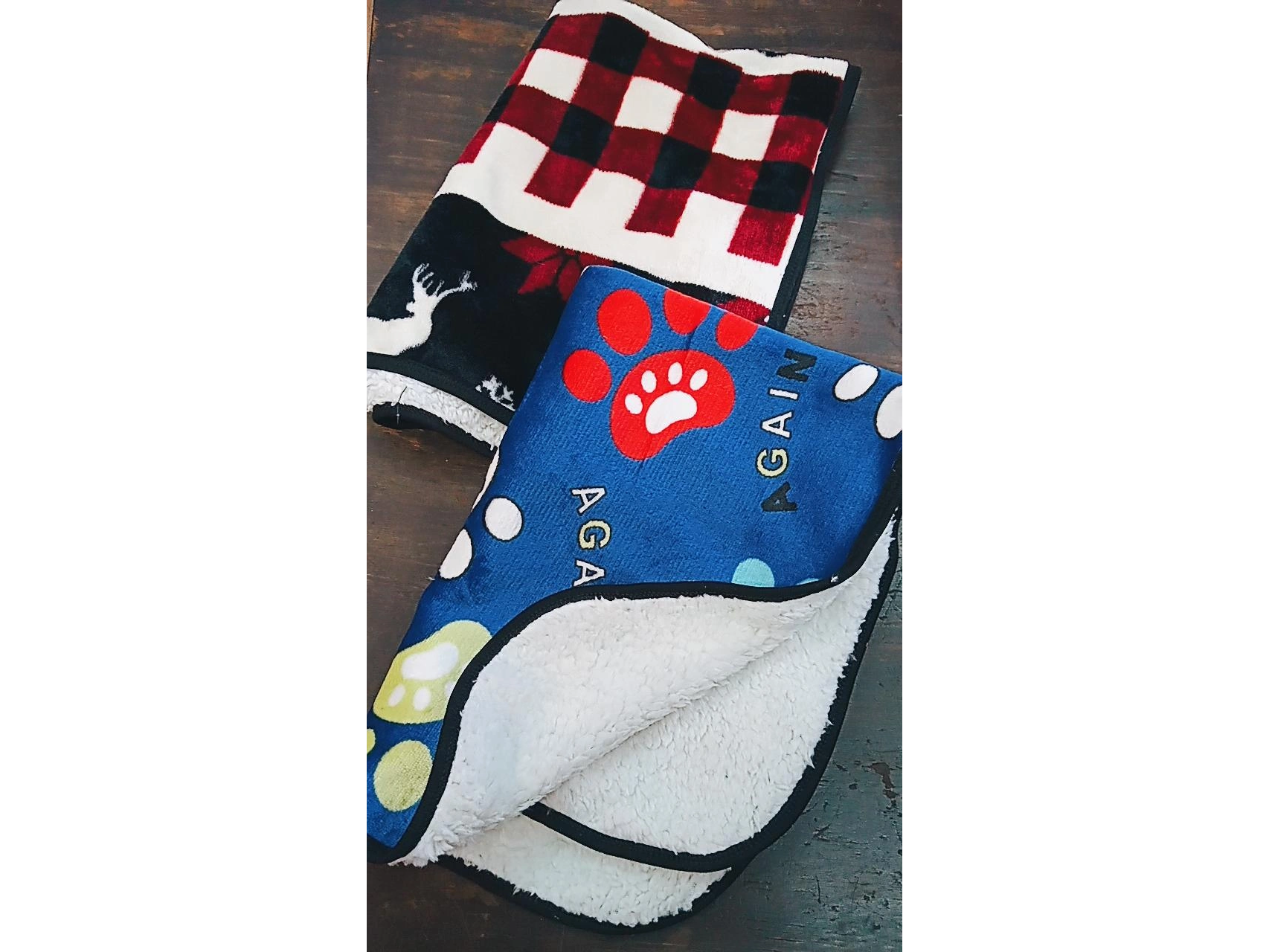 Manta polar con corderito mediana (art 591)