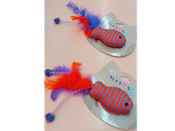 Pez de soga c/plumas y pompón (art 1584)