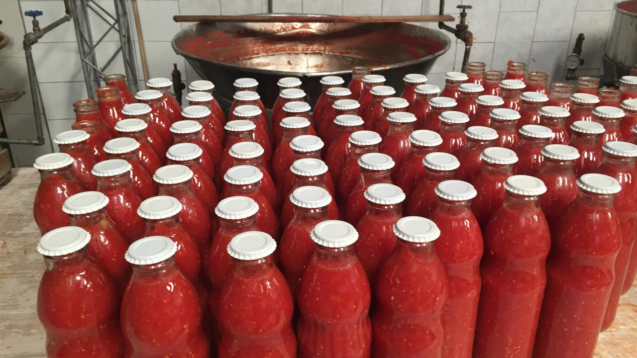 Salsa de tomate - tomate Cubeteado