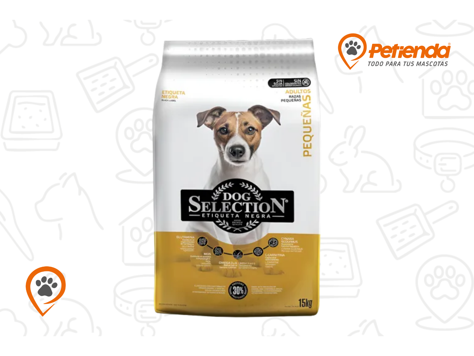 DOG SELECTION ETIQUETA NEGRA AD SMALL BREEDS X15KG