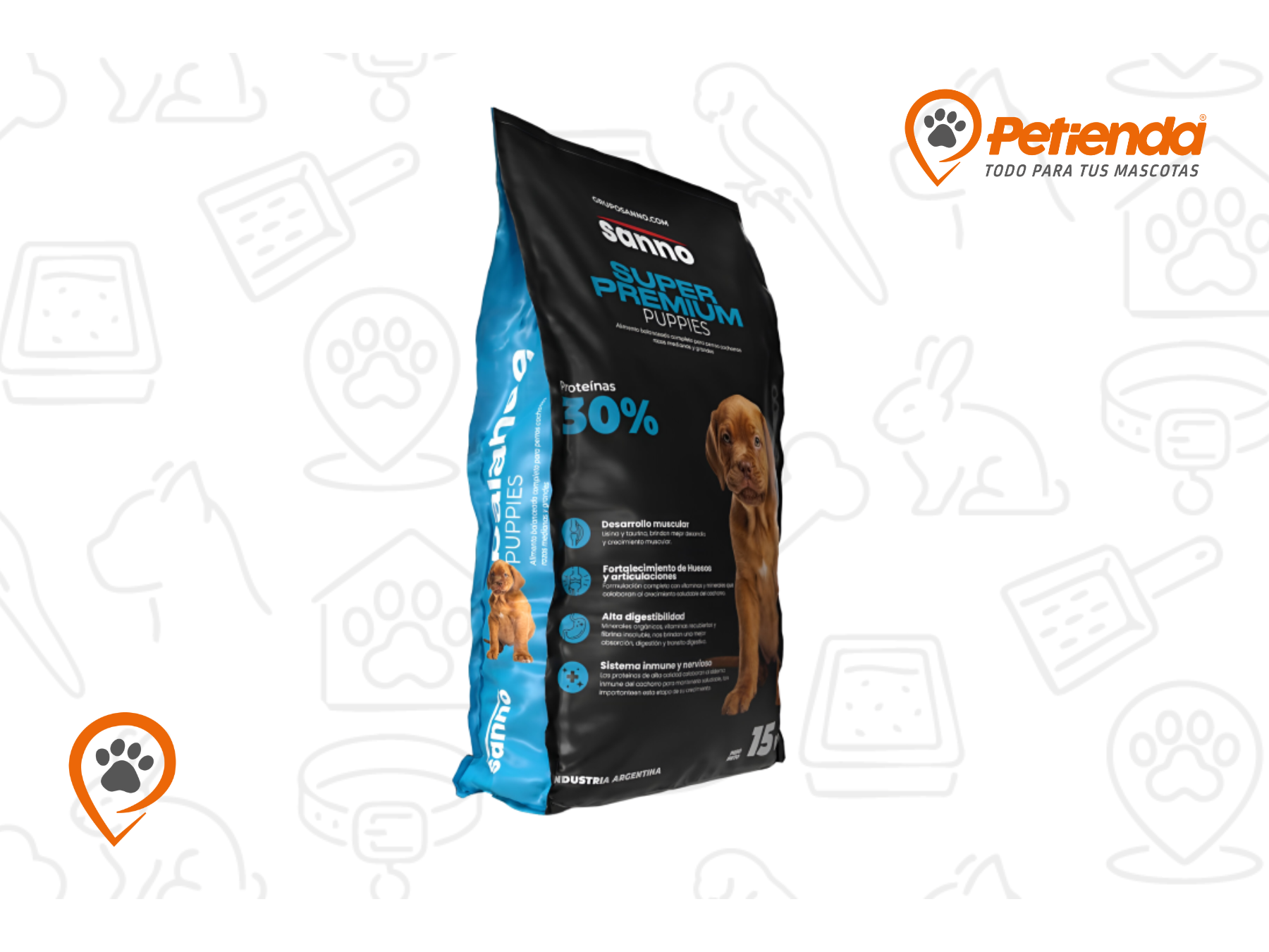 SANNO CACHORRO SUPER PREMIUM X15KG