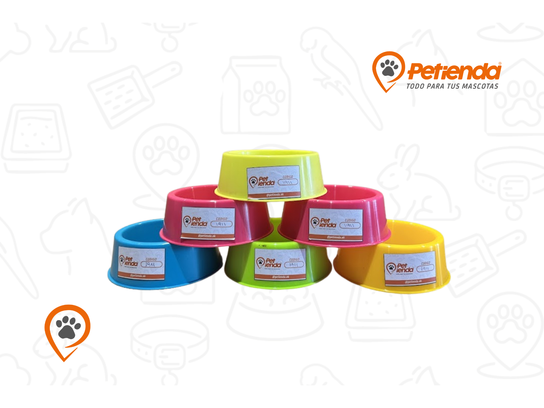 COMEDERO PLASTICO REDONDO MINI