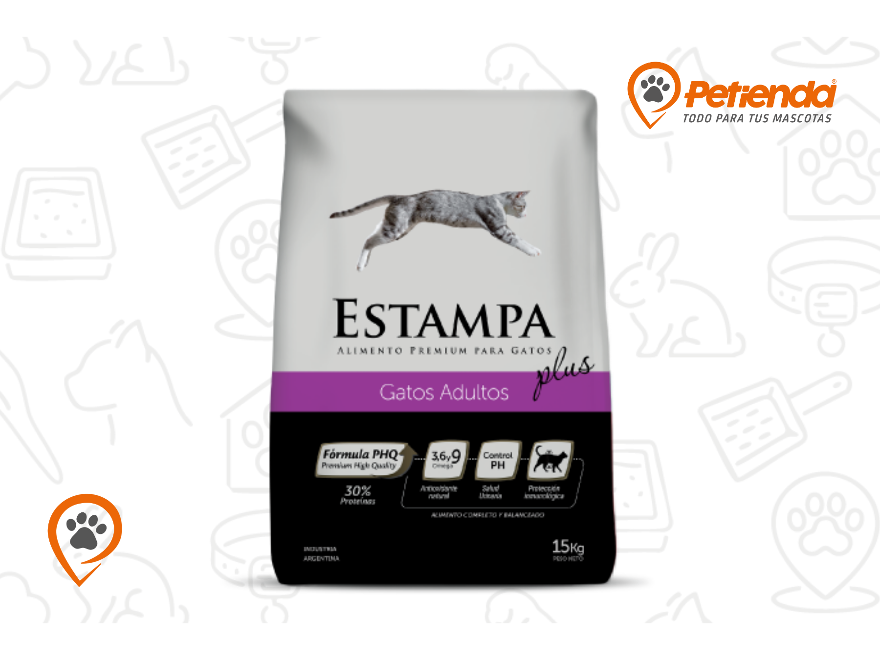 ESTAMPA PLUS GATO X8KG   (30PROT)