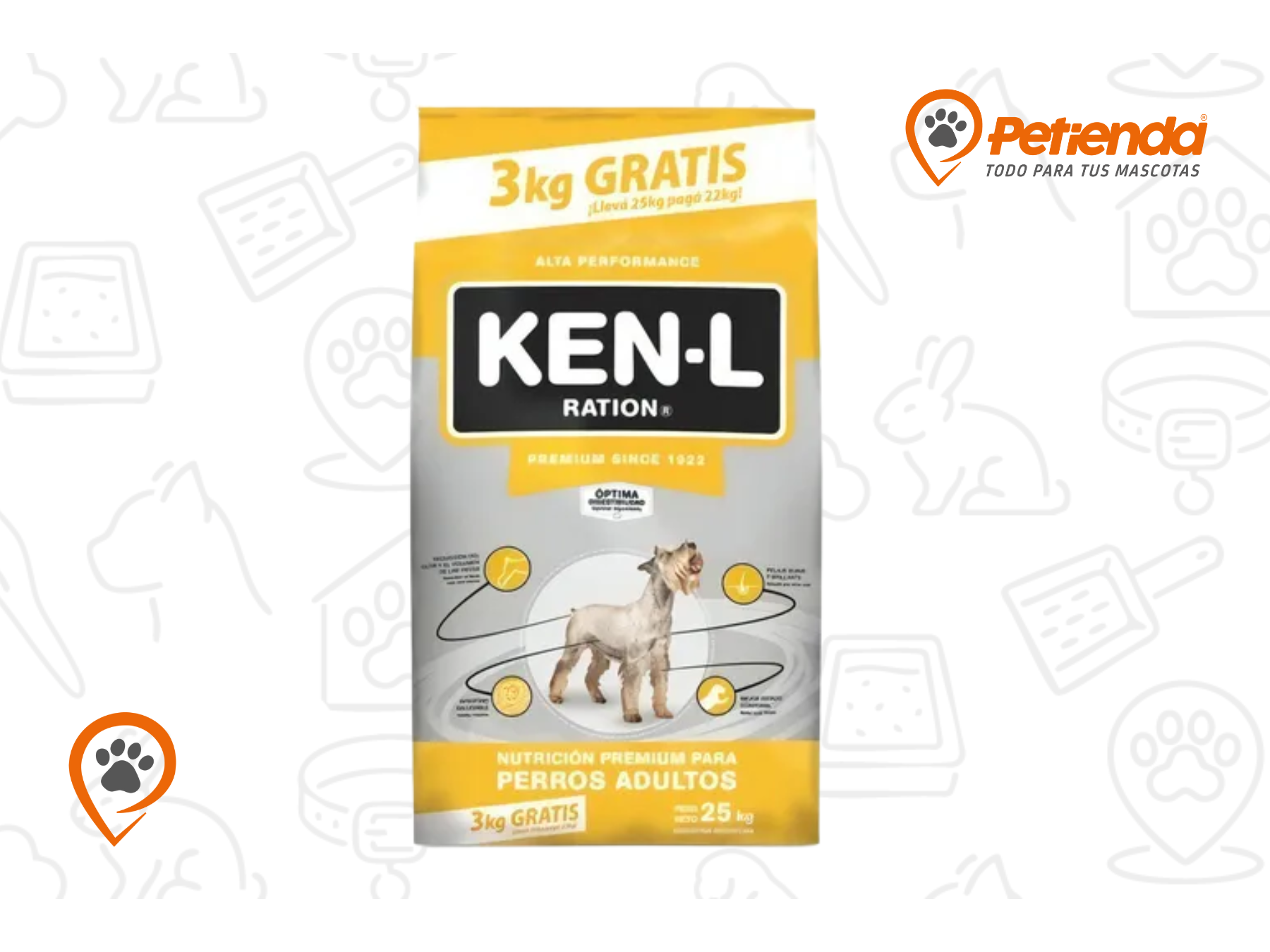 KEN-L  ADULTO X22+3KG