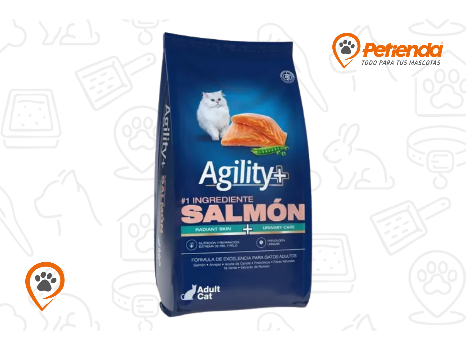 AGILITY+ ADULTO GATO SALMON X10KG