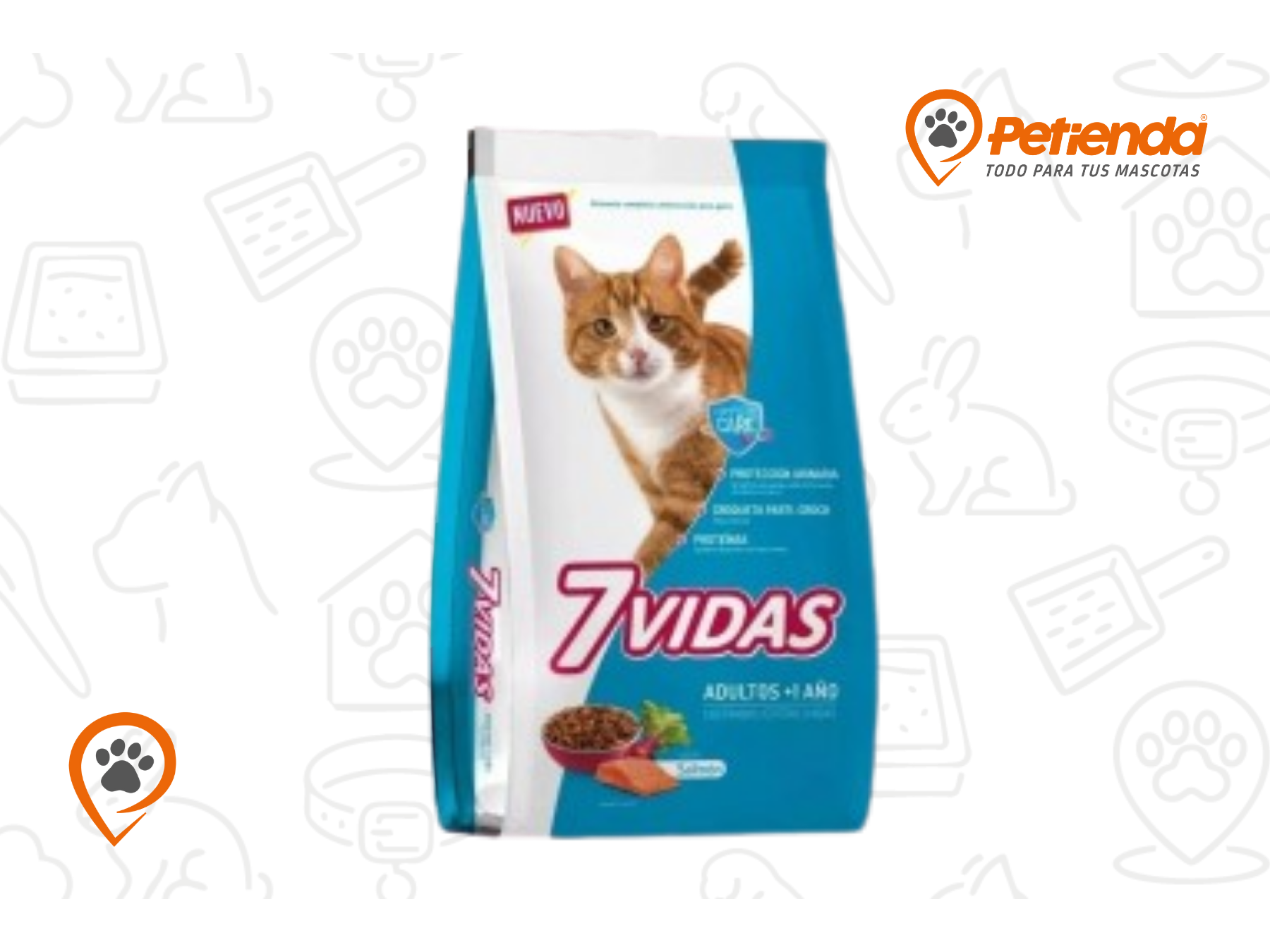 7 VIDAS GATO SALMON X10KG