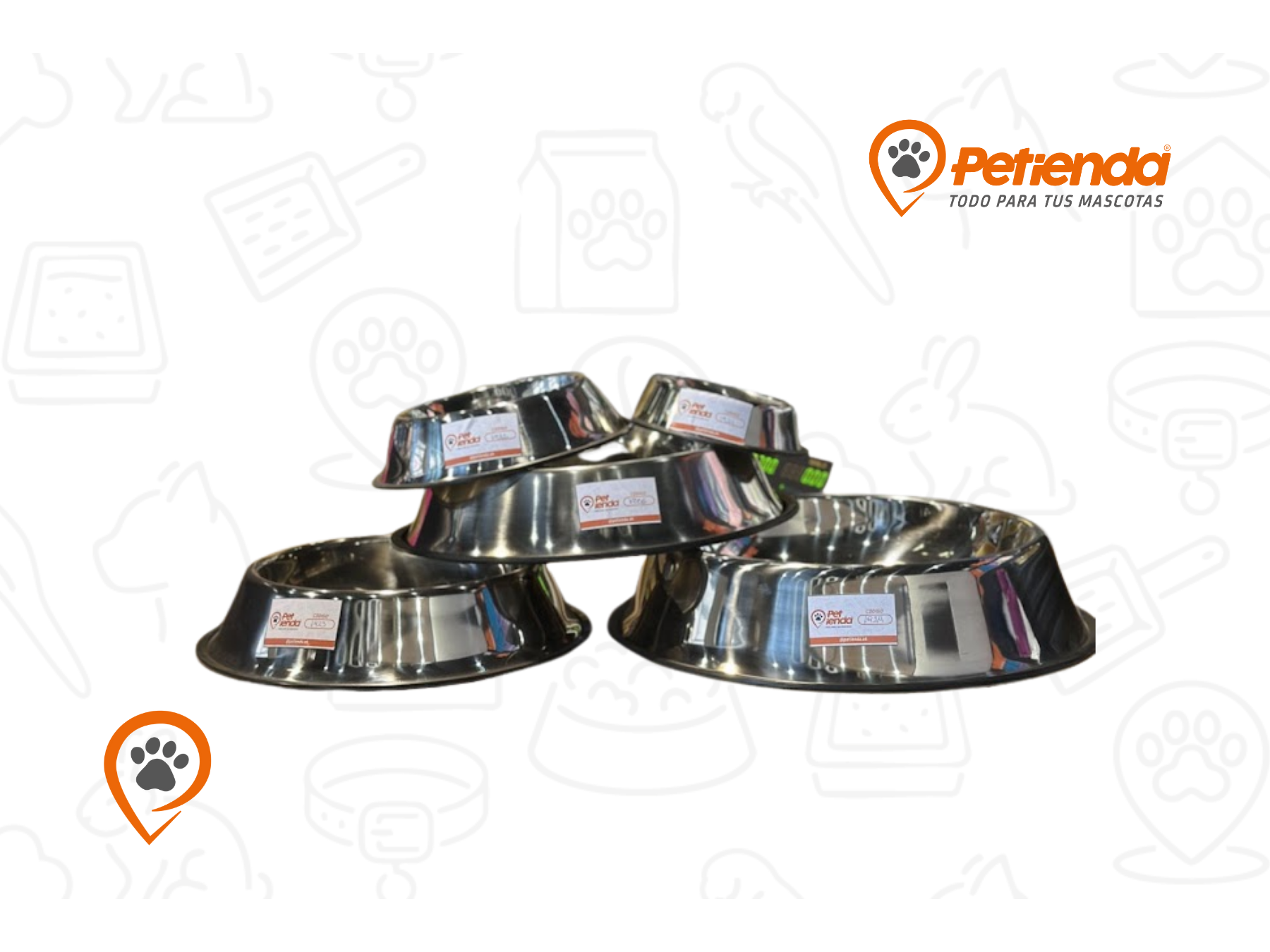 COMEDERO ACERO INOXIDABLE