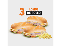 3 Lomos de Pollo