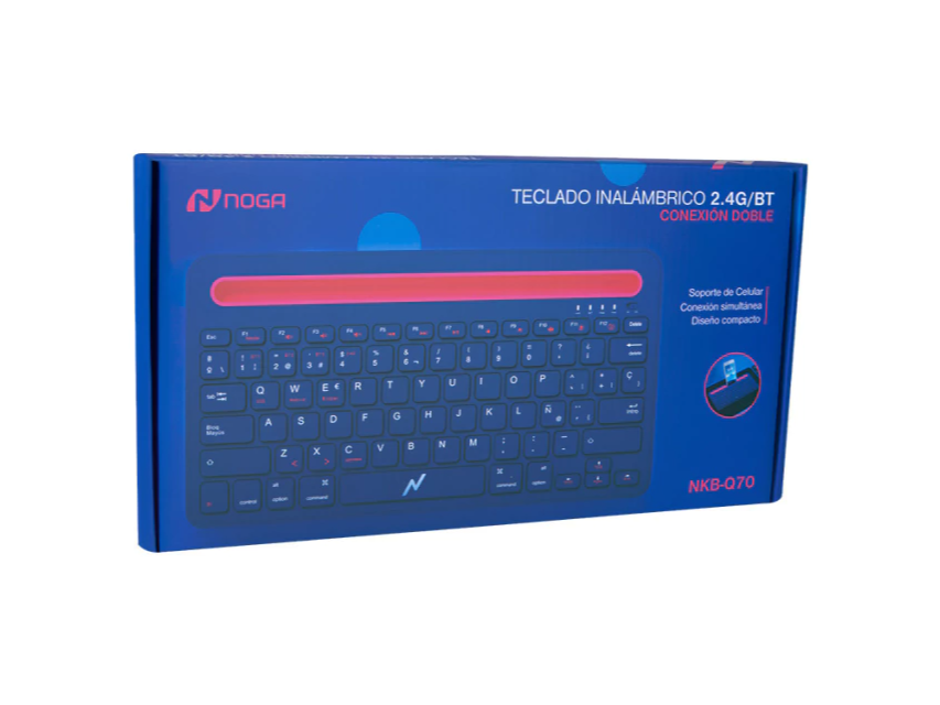 TECLADO INALAMBRICO 2.4/  BLUETHOOT Q70