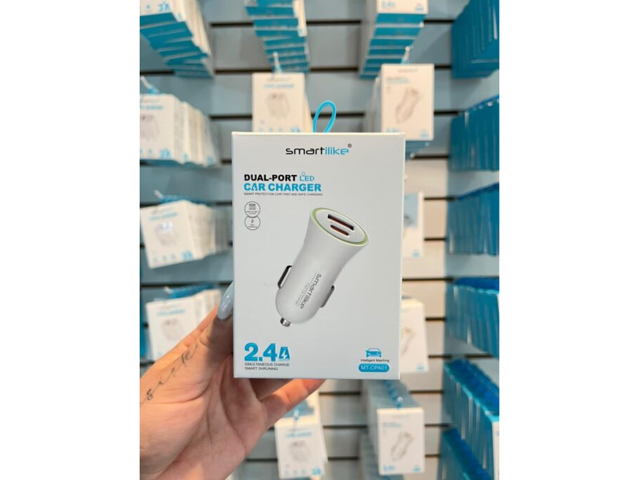 CARGADOR (CABEZAL) 12V/24V SMARTILIKE (1USB-A + 1 USB-C) (MT-CPA01)