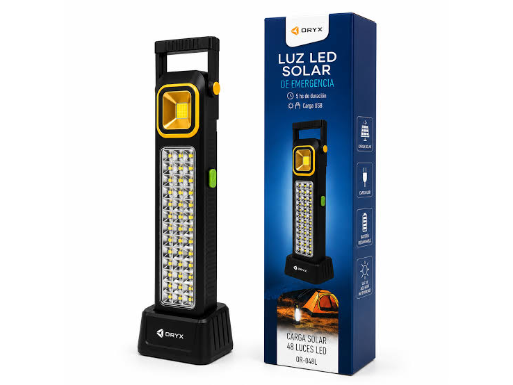 LUZ DE EMERGENCIA ORYX RECARGABLE 48LEDS OR-048L