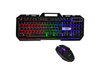 KIT COMBO TECLADO + MOUSE GAMER C/CABLE RGB SEISA DN-K77 METAL SURFACE