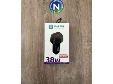 CARGADOR 12V KARSEN "ATOMIC" 38W (+CABLE C A C)