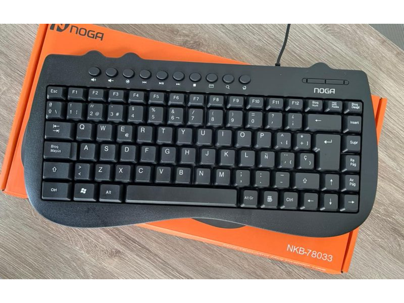 MINI TECLADO MULTIMEDIA USB C/CABLE NOGA NKB-78033