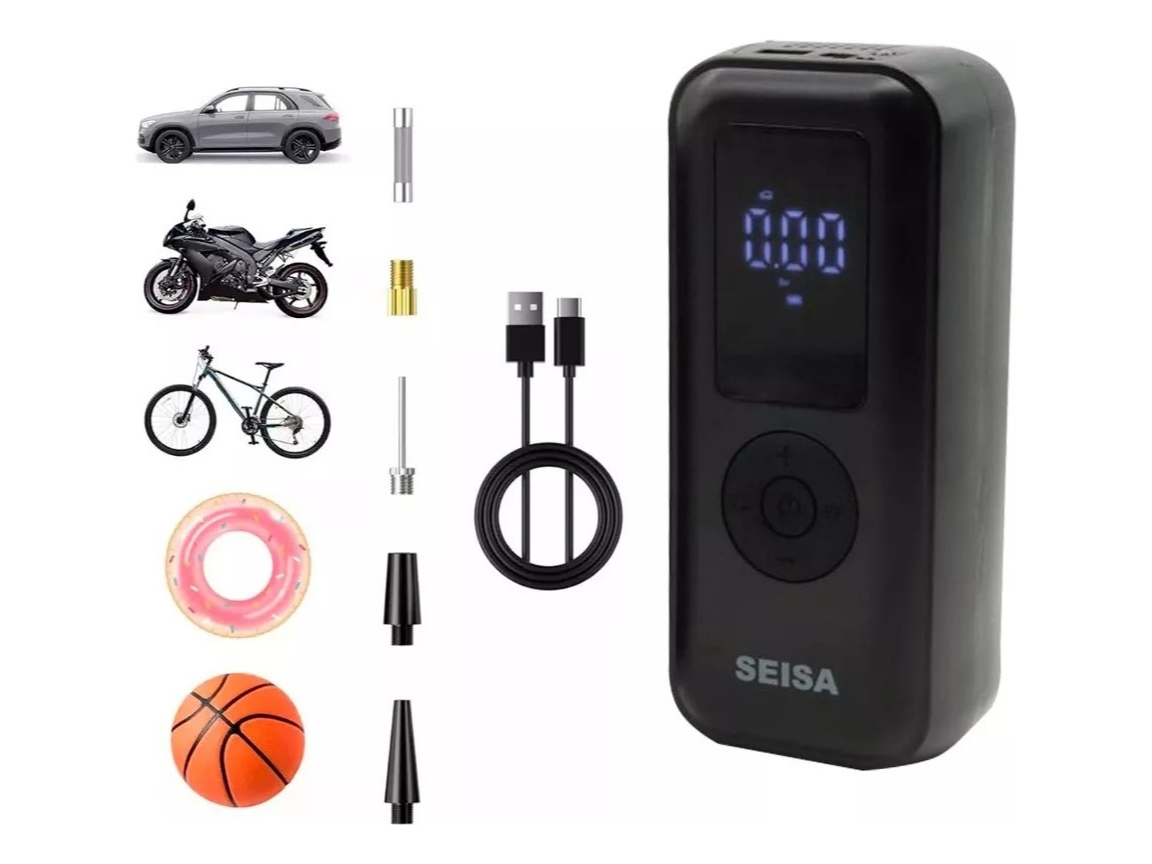 MINI COMPRESOR DE AIRE PORTATIL SEISA AF-C03