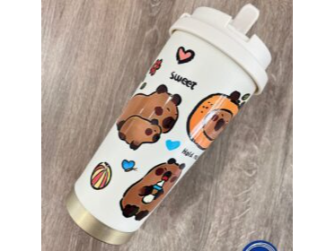 VASO CAFETERO CAPYBARA 600ML DOBLE PICO