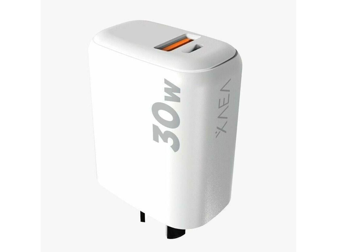 CARGADOR (CABEZAL) 220V XAEA INTENSIFY 30W 1USB-A + 1USB-C (MOD600)