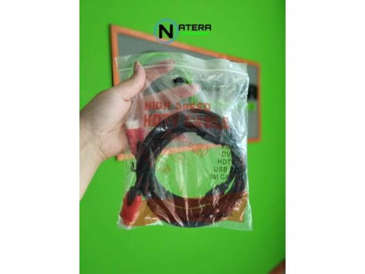CABLE HDMI MALLADO 3M (BOLSITA)