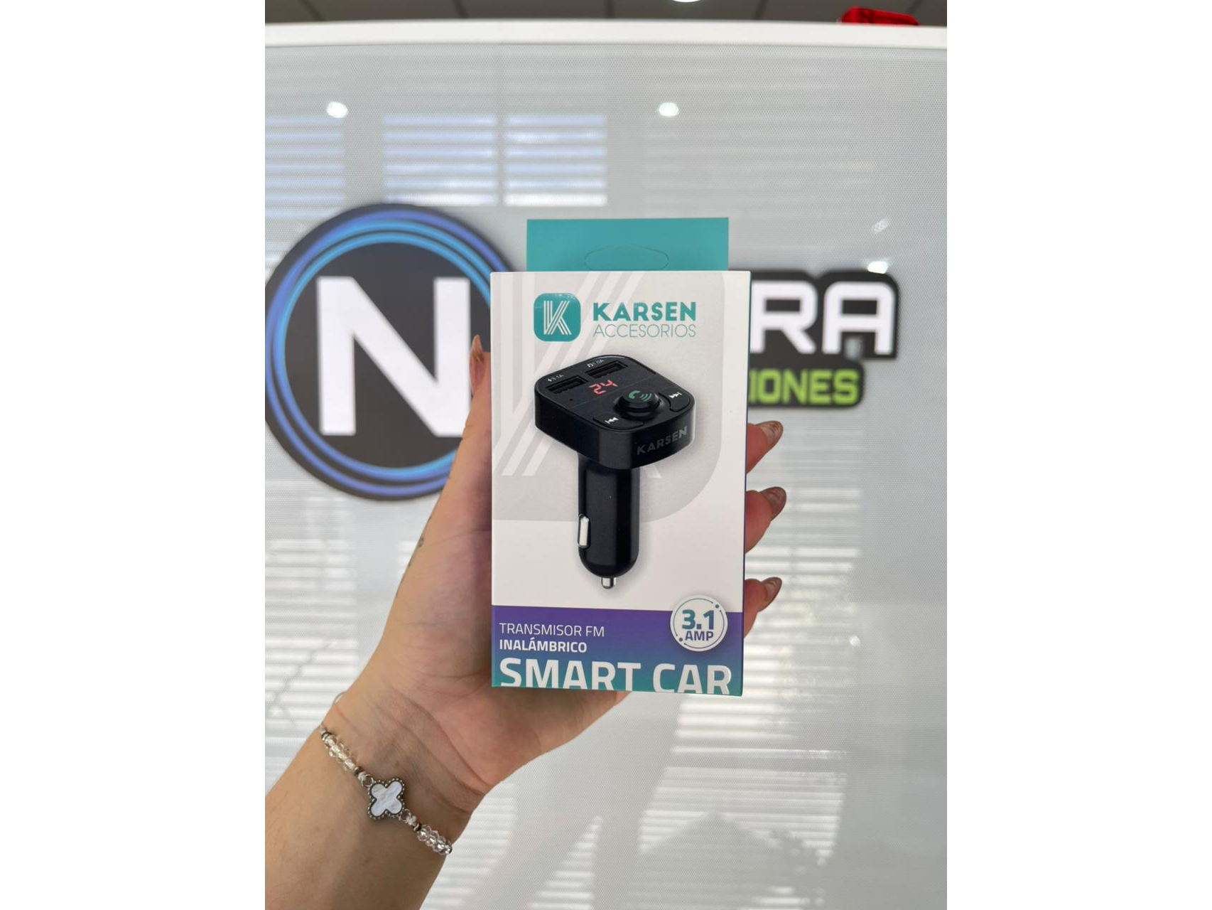 MODULADOR/TRANSMISOR FM KARSEN SMART CAR 3.1A