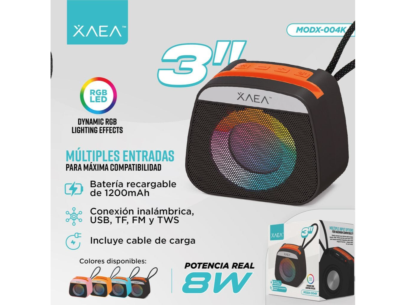 PARLANTE 3" XAEA MOD-004K