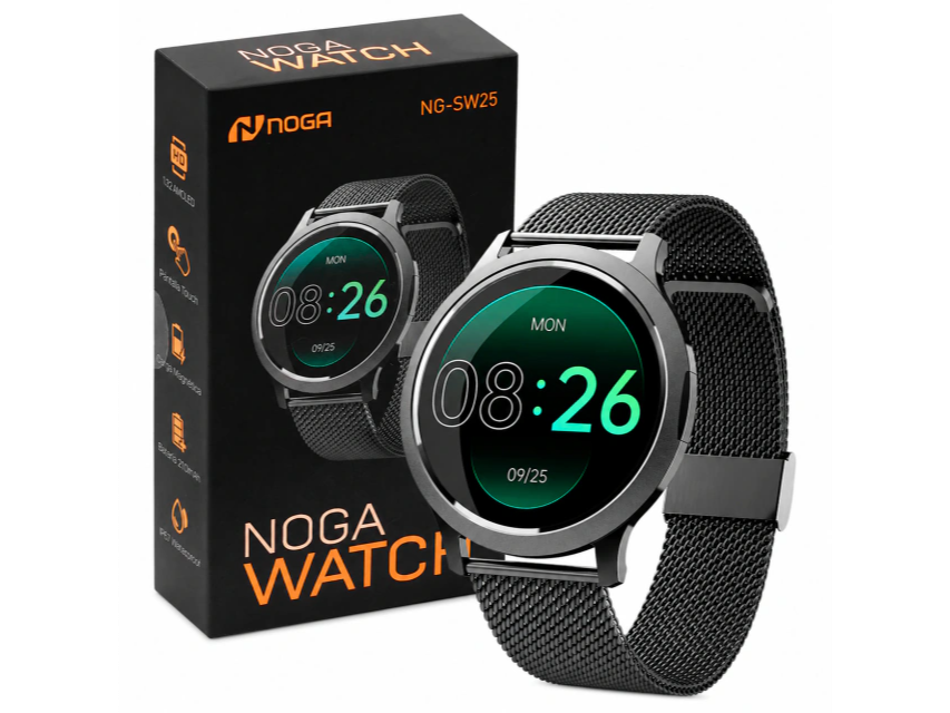 NG-SW25 // NOGA WATCH AMOLED METAL