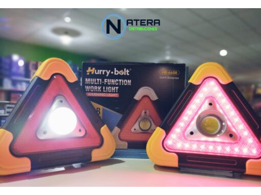 LINTERNA BALIZA RECARGABLE USB SOLAR (HB-6609)