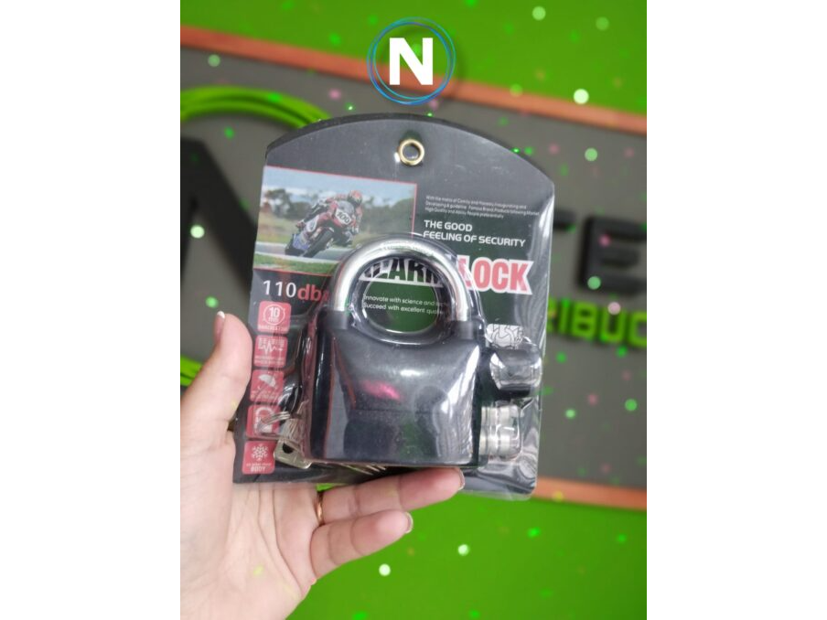CANDADO CON ALARMA BICI/MOTO C/PILAS VS-4213