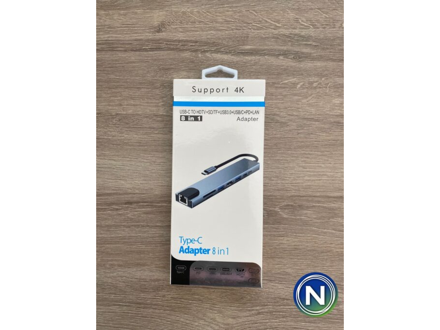 HUB TIPO C 8 EN 1 4K (BYL-2017L)