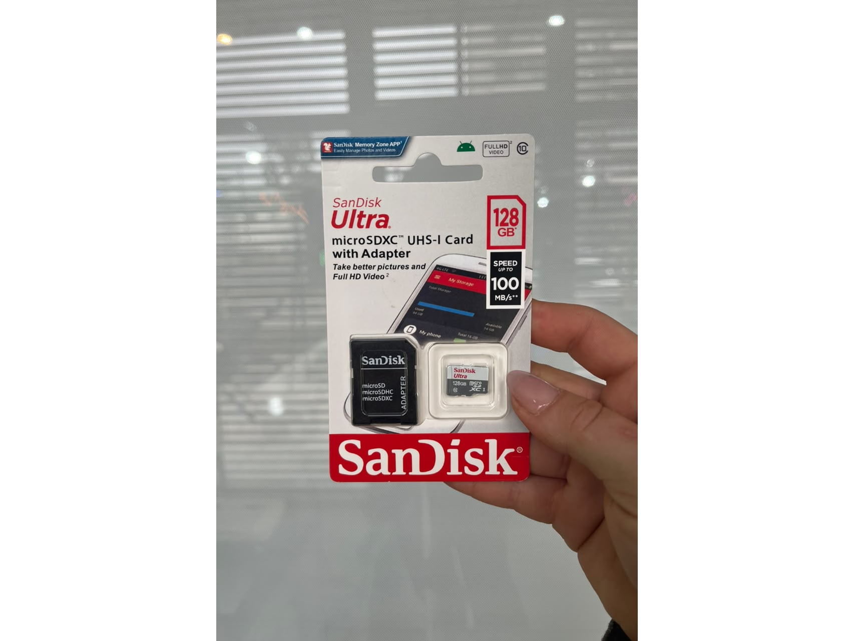 MEMORIA 128GB SANDISK (100 MB/S)