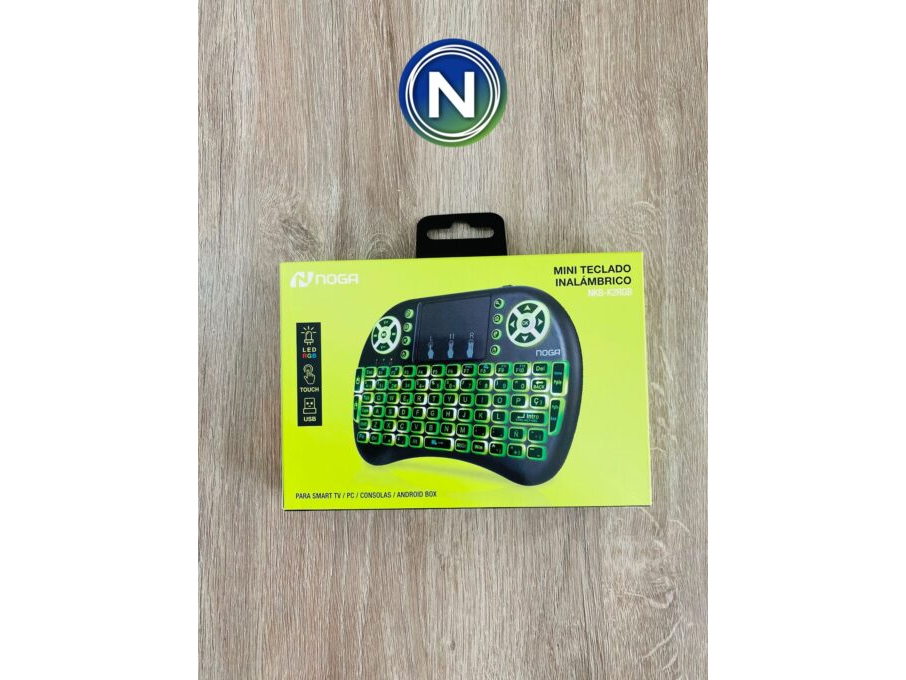 MINI TECLADO RGB MULTIMEDIA RETROILUMINADO CON PANEL TACTIL NOGA(NKB-K2RGB)