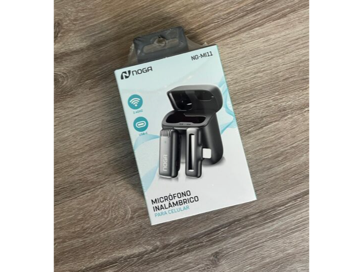 MICROFONO INALAMBRICO P/CELULAR C/CASITA DE CARGA (NG-MI11)(CORBATERO)