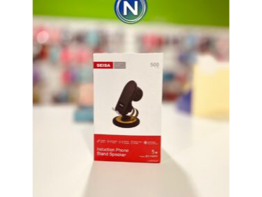 BASE SOPORTE DE ESCRITORIO P/CELULAR C/PARLANTE Y CARGA INALAMBRICA BN-H68W